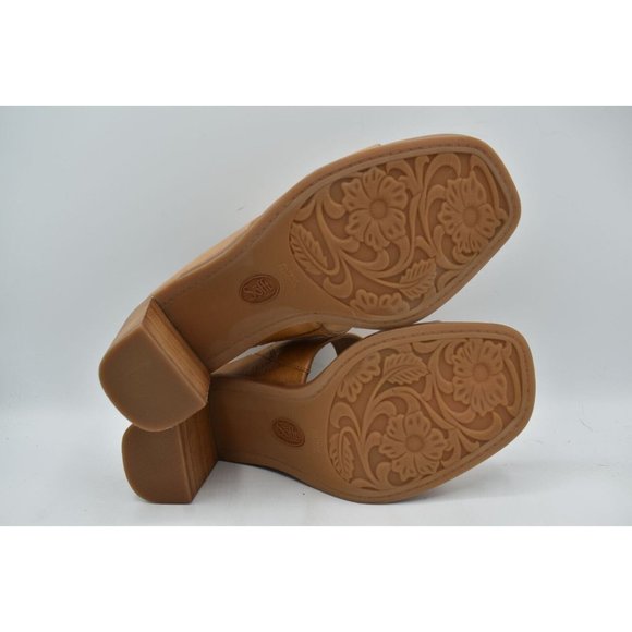 Sofft Women's Tan Leather Heeled Sandals - Picture 5 of 11